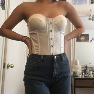 Super cute white corset